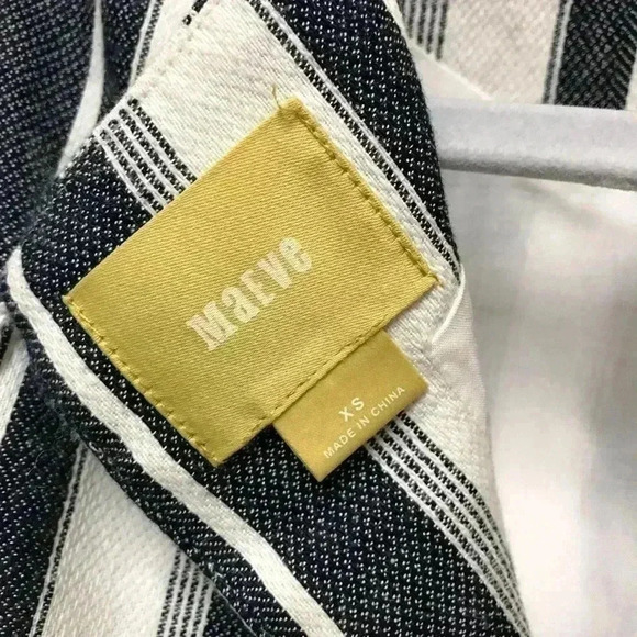 Anthropologie Maeve peplum top keyhole back fringe tie - Picture 5 of 5